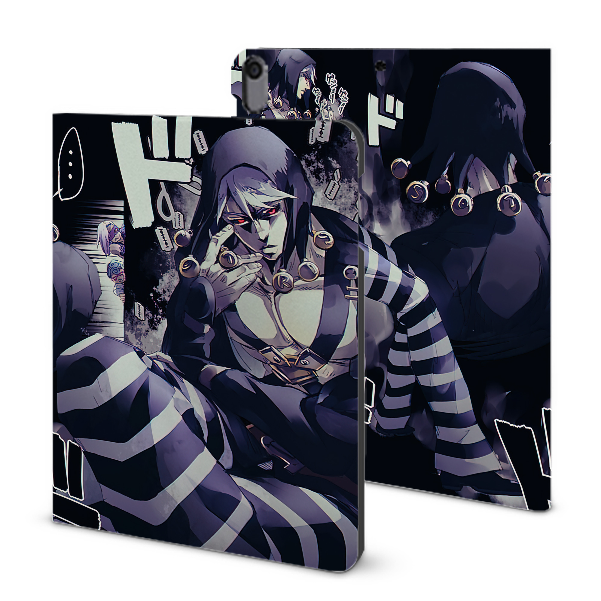 （画像用） ジョジョの奇妙な冒険 JoJo's Bizarre Adventure IPad ケース ブック型 PUレザー TPU 耐衝撃 軽量 薄型 ペン収納なし 全面保護 IPad 各モデル対応